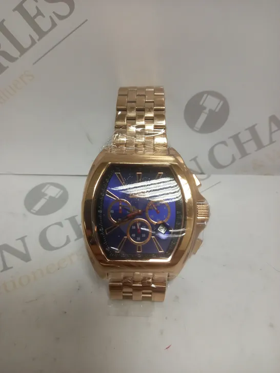 ATMOSPHERE ROSE WATCH WITH BLUE DIAL 4479239-Simon Charles Auctioneers