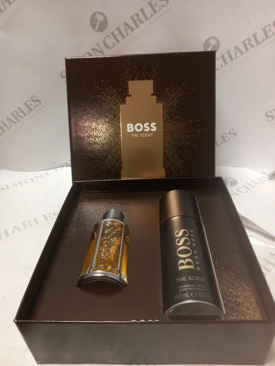 BOSS THE SCENT EAU DE TOILETTE 50ML CHRISTMAS GIFT SET