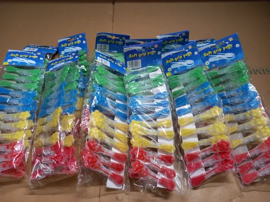 LOT OF 12 12-PACKS OF SOFT GRIP PEGS