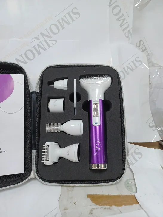 TILI 5-IN-1 MULTI-FUNCTION HAIR REMOVAL KIT - PURPLE