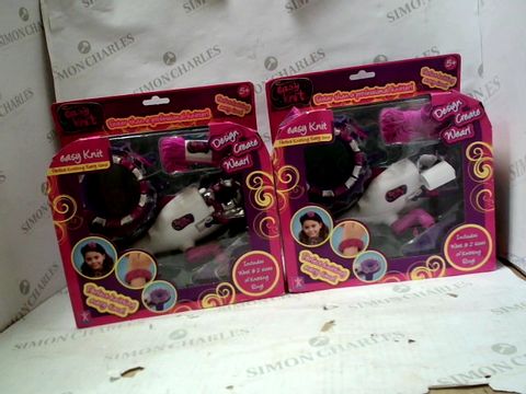 LOT OF 2 EASY KNIT CHILDREN'S KNITTING MACHINE RRP &pound;37.98
