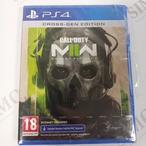 PLAYSTATION 4 CROSS GEN EDITION CALL OF DUTY MODERN WARFARE II