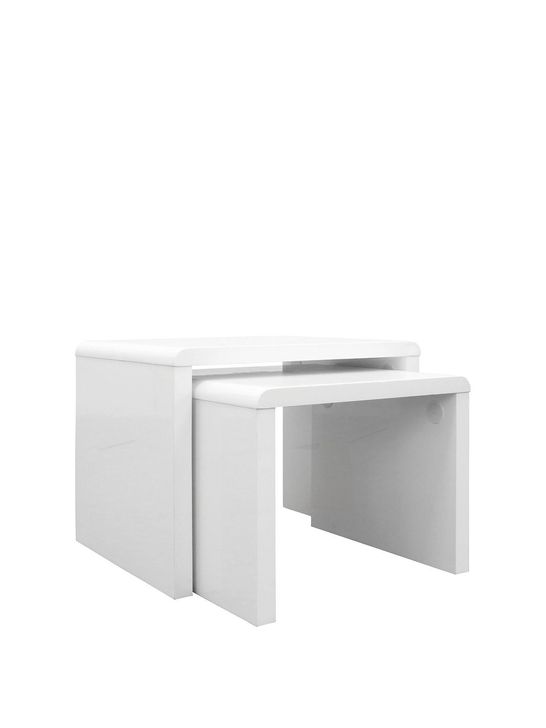 ATLANTIC NEST OF 2 TABLES - WHITE RRP &pound;109.00 RRP £109