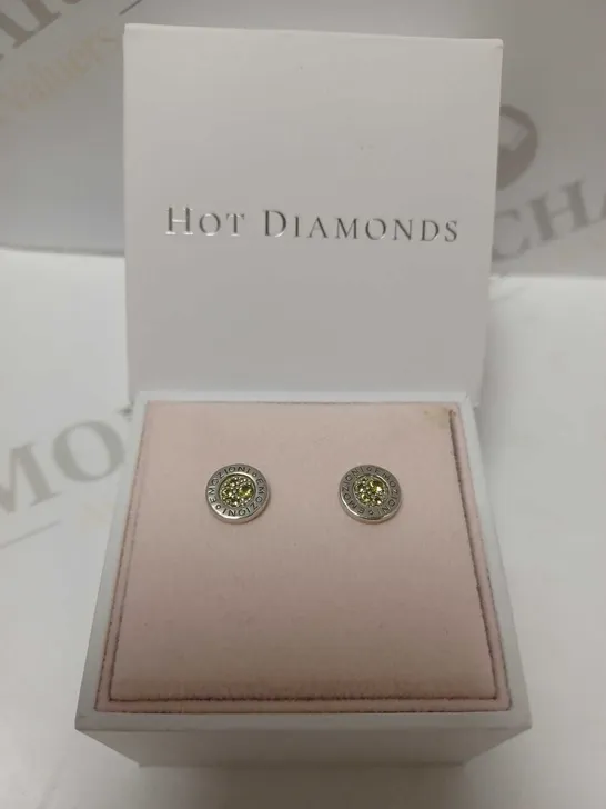 HOT DIAMONDS DIAMANTE STUD EARRINGS 