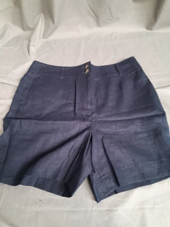 BODEN UK 14 WESTBOURNE LINEN SHORTS WOMENS 