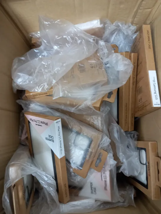 BOX OF APPROXIMATELY 30 ASSORTED GROOV-E PHONE BUMPER CASES