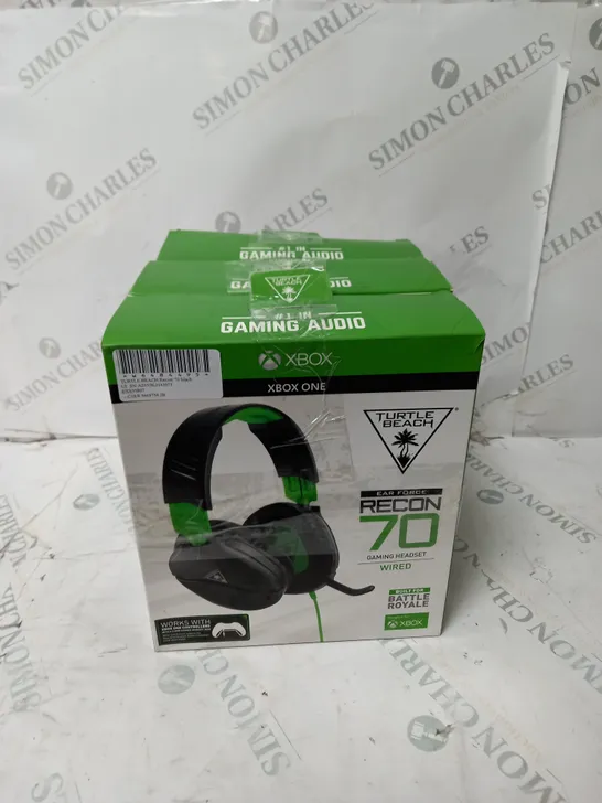 3X TURTLE BEACH EAR FORCE RECON 70 HEADSET - BLACK 