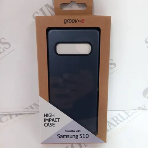 APPROXIMATELY 60 BRAND NEW BOXED AND SEALED GROOV-E HARDSHELL HIGH IMPACT CASE SPACE GREY GV-MP071 COMPATIBLE WITH SAMSUNG S10 INCLUDES SHOCKPROOF PROTECTION, SCRATCH PROTECTION, 4FT DROP-TESTED ETC.