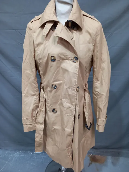 STRADIVARIUS COAT IN TAN SIZE MEDIUM