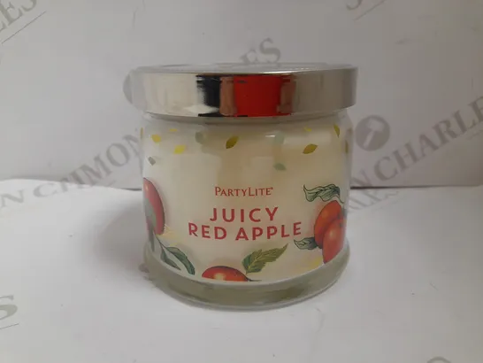 PARTYLITE JUICY RED APPLE SCENTED CANDLE