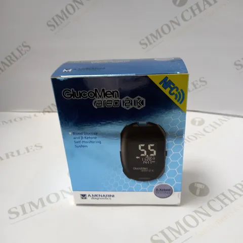 BOXED SEALED A.MENARINI DIAGNOSTICS GLUCO MEN BLOOD GLUCOSE SELF MONITORING SYSTEM 