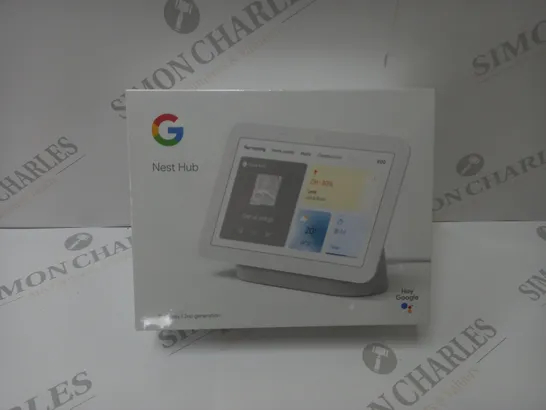 BRAND NEW BOXED GOOGLE NEST HUB 2ND GEN SMART SPEAKER WITH SCREEN - WHITE