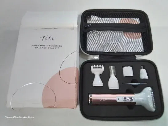 BOXED TILI 5-IN-1 MULTI-FUNCTIONAL HAIR REMOVAL KIT PINK 