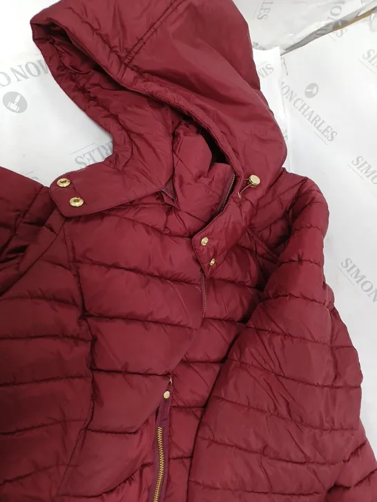 JOULES RED PUFFER JACKET SIZE 18