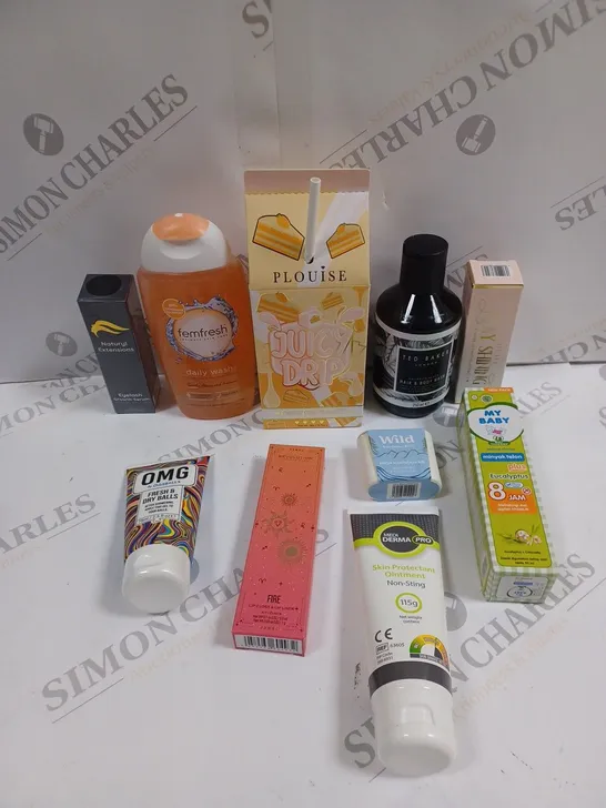 APPROXIMATELY 20 ASSORTED HEALTH & BEAUTY PRODUCTS TO INCLUDE PLOUISE JUICY DRIP, TED BAKER BODY WASH, REVOLUTION LIP GLOSS ETC