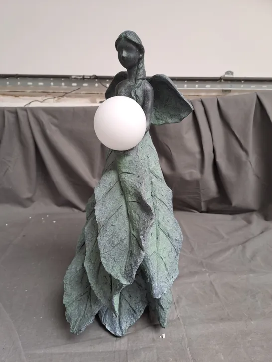 BOXED MY GARDEN STRORIES LEAF FAIRY WITH SOLAR LED BALL