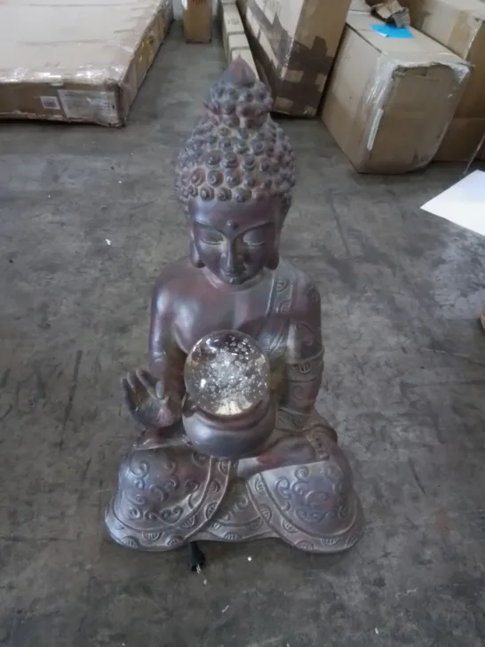 BOXED FULL BODY BRONZE EFFECT BUDHA WITH LED