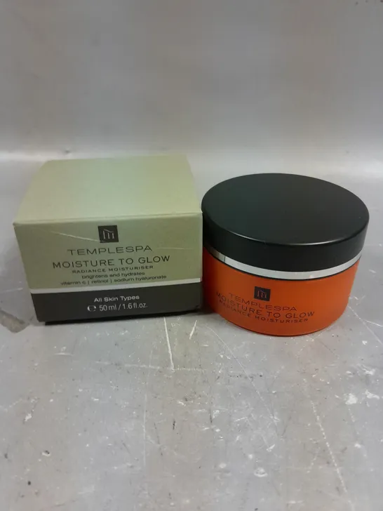 BOXED TEMPLESPA RADIANCE MOISTURISER - 50ML