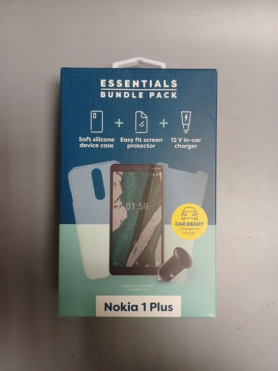 APPROXIMATELY 15 BRAND NEW BOXED ESSENTIAL BUNDLE PACKS FOR NOKIA 1 PLUS