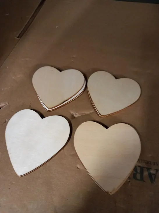 LOT OF ASSORTED LOVE HEART DESIGNED COASTERS