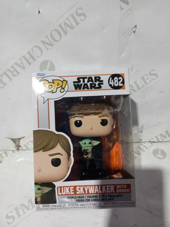 FUNKO POP STAR WARS 482 LUKE SKYWALKER WITH GROGU BOBBLE-HEAD