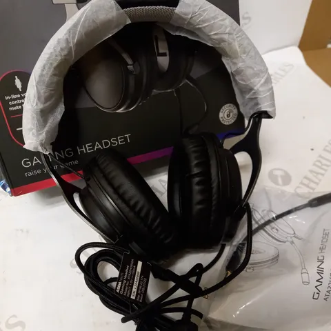 BLACK GAMING HEADSET 