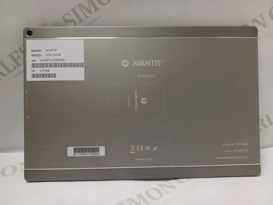 AVANTIS LPW-1101B WORKBOOK TABLET 