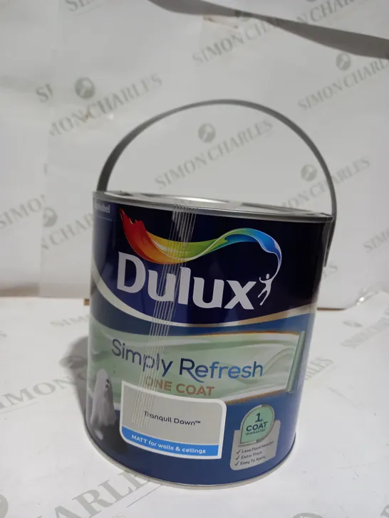 DULUX SIMPLY REFRESH ONE COAT TRANQUIL DAWN MATT EMULSION PAINT 2.5L