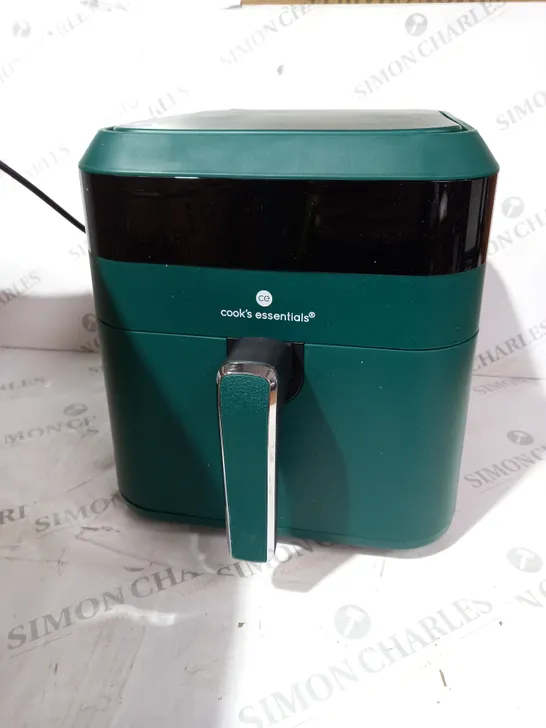 BOXED COOKS ESSENTIALS 5.8L AIR FRYER, EMERALD GREEN