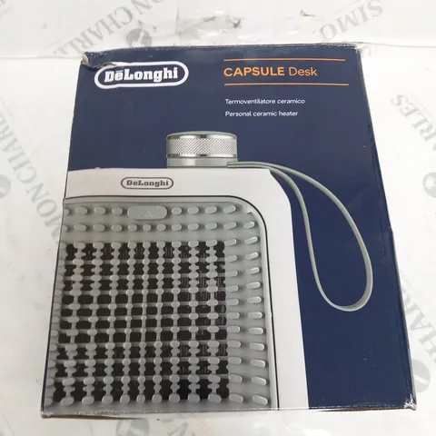 BOXED DELONGHI CAPSULE DESK PERSONAL CERAMIC HEATER