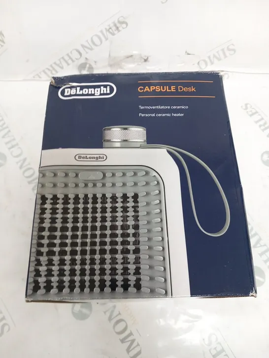 BOXED DELONGHI CAPSULE DESK PERSONAL CERAMIC HEATER