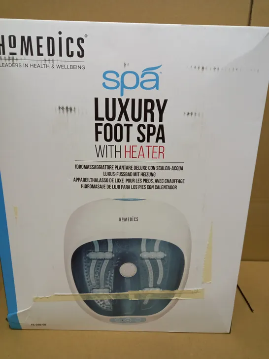 BOXED HOMEDICS SPA LUXURY FOOT SPA