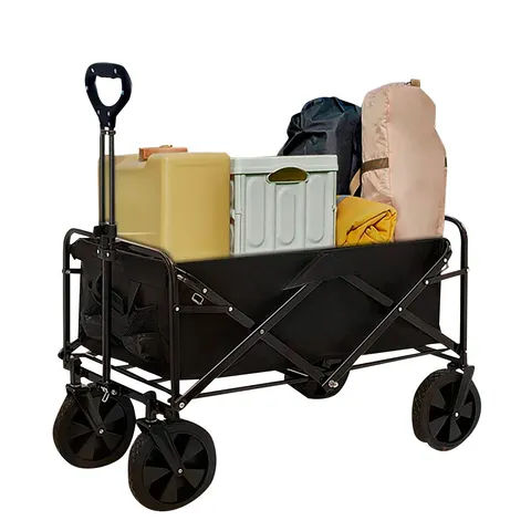 BOXED NEO FOLDABLE COLLAPSIBLE GARDEN FESTIVAL CART – BLACK (1 BOX)