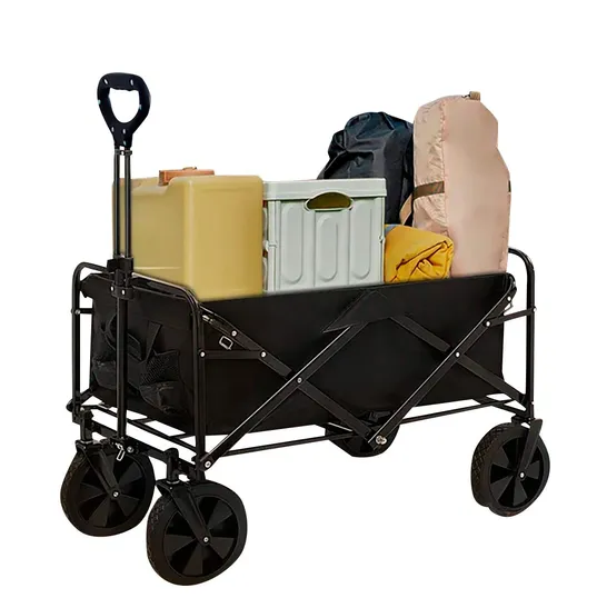 BOXED NEO FOLDABLE COLLAPSIBLE GARDEN FESTIVAL CART – BLACK (1 BOX)