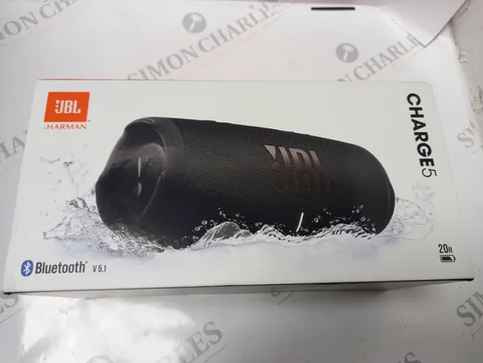 BOXED JBL HARMAN CHARGE 5 BATTERY POWERED BLUETOOTH SPEAKER