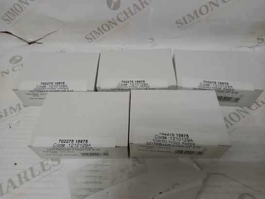 SET OF 5 BOXES OF £10 PAPER NOTEBANDS