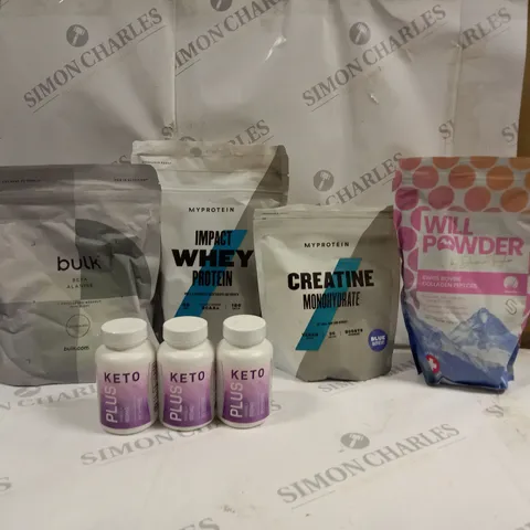 ASSORTMENT OF PROTEIN, CREATINE, COLLAGEN PEPTIDE, KETO 