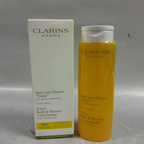 BOXED CLARINS AROMA TONIC BATH & SHOWER CONCENTRATE - 200ML 