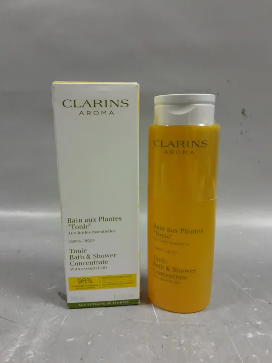 BOXED CLARINS AROMA TONIC BATH & SHOWER CONCENTRATE - 200ML 