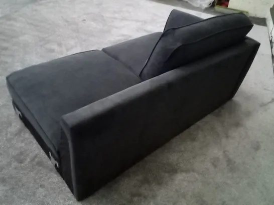 QUALITY DESIGNER LHF SOFA SECTION - CHARCOAL FABRIC 