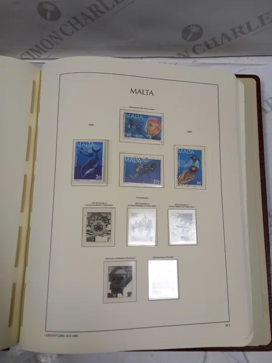 MALTA STAMP COLLECTION THROUGH VARIOUS YEARS IN PRESENTATION BOOK 