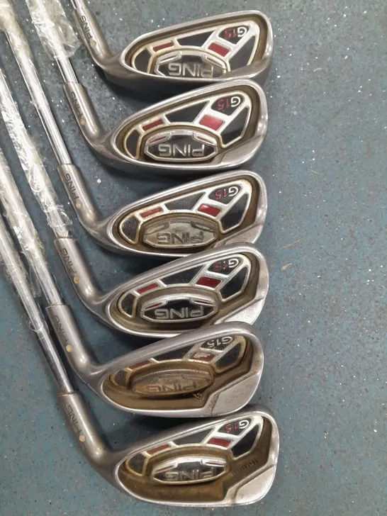 6 PING GOLF CLUBS - COLLECTION ONLY