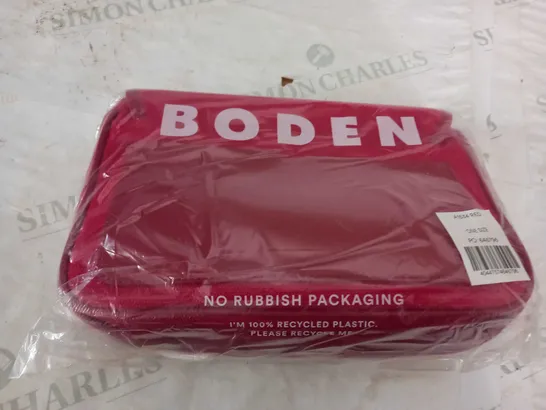 BODEN RED STRAPPED BAG 