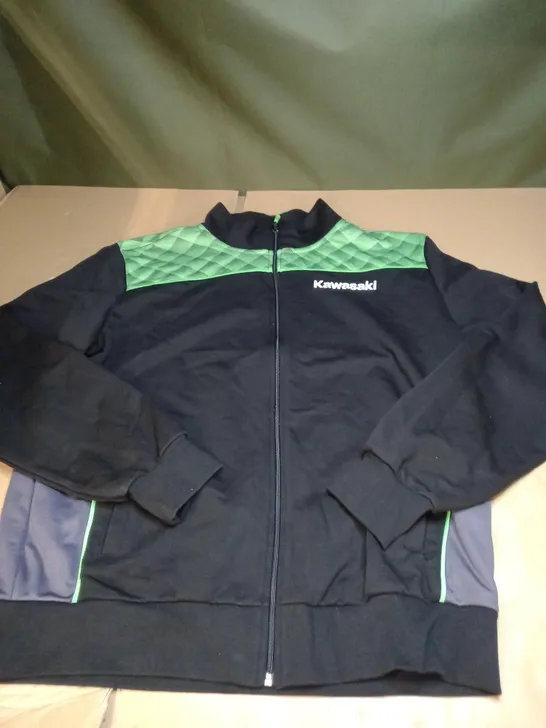 MENS KAWASAKI FULL ZIPPED JACKET SIZE XXL