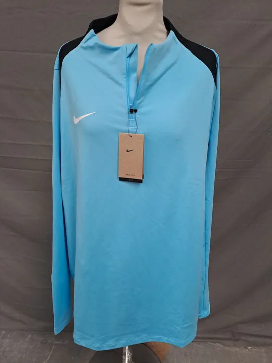 NIKE DRI-FIT STRIKE SLIM-FIT FOOTBALL DRILL TOP IN BLUE SIZE XXL