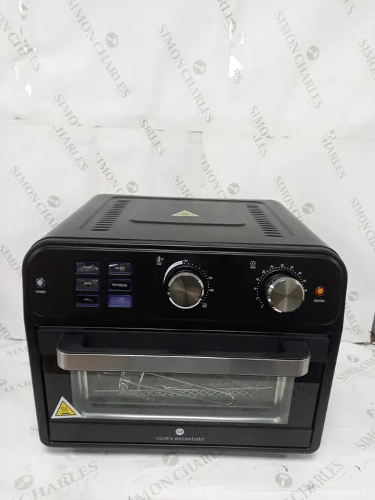 BOXED COOK'S ESSENTIAL 21-LITRE AIRFRYER OVEN IN BLACK