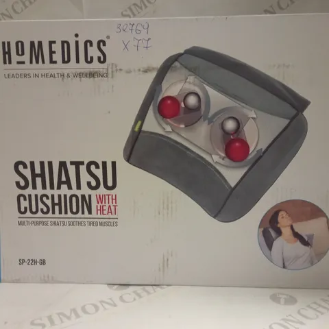 BOXED HOMEDICS SHIATSU CUSHION WITH HEAT