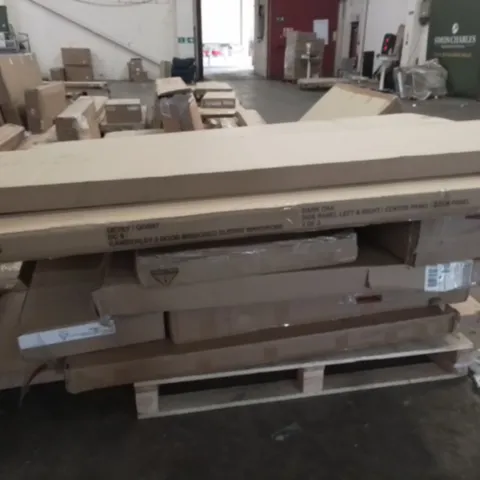 PALLET OF ASSORTED FLAT PACK FURNITURE PARTS 