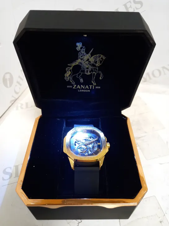 ZANATI SKELETON ACRYLIC STRAP WATCH