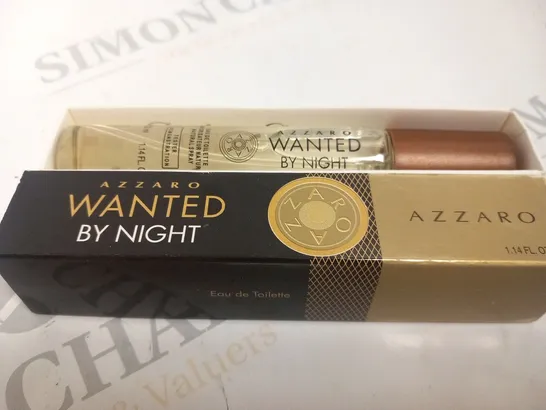 BOXED AZZARO WANTED BY NIGHT EAU DE TOILETTE 33ML